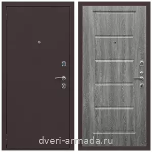Входные двери с замками Mottura, Дверь входная Армада Комфорт Антик медь / МДФ 16 мм ФЛ-39 Дуб Филадельфия графит