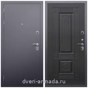 Темные входные двери, Дверь входная стальная Армада Люкс Антик серебро / МДФ 6 мм ФЛ-2 Венге от завода на дачу с панелями