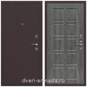 Взломостойкие входные двери, Дверь входная Армада Комфорт Антик медь / МДФ 10 мм ФЛ-38 Дуб Филадельфия графит