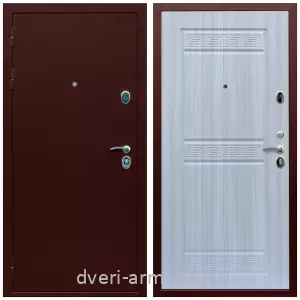 Взломостойкие входные двери, Дверь входная железная на дачу Армада Люкс Антик медь / МДФ 10 мм ФЛ-242 Сандал белый парадная