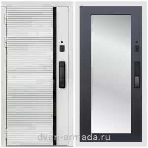 Входные двери 960х2050, Умная входная смарт-дверь Армада Каскад WHITE МДФ 10 мм Kaadas K9 / МДФ 16 мм ФЛЗ-Пастораль, Венге